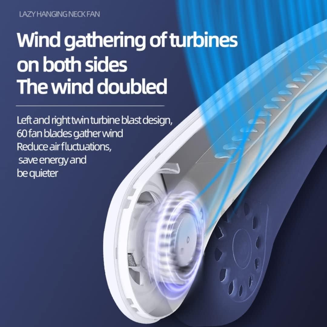 Portable Neck Fan – Hands-Free Bladeless USB Fan
