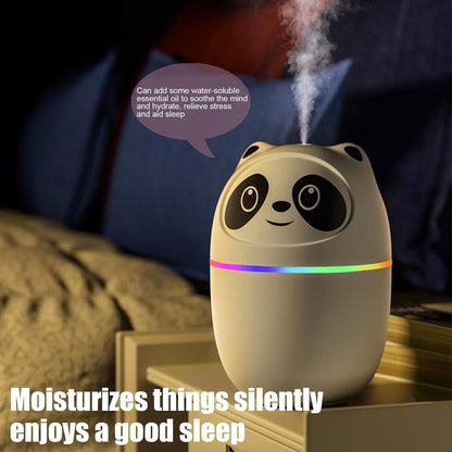 Mini Cute Panda Cool Mist Humidifier – 220ml