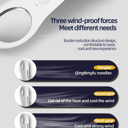 Portable Neck Fan – Hands-Free Bladeless USB Fan