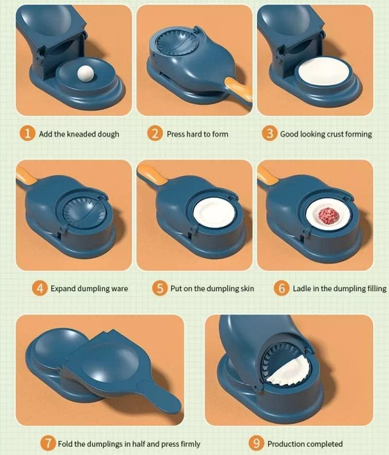 2-in-1 Dumpling & Momos Ghughra Gujiya Maker