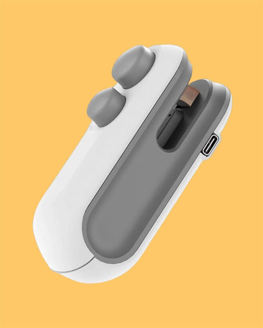 Portable Mini Sealing Machine 2-in-1 – USB Rechargeable Magnetic Bag Sealer with Cutter