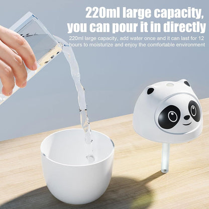 Mini Cute Panda Cool Mist Humidifier – 220ml