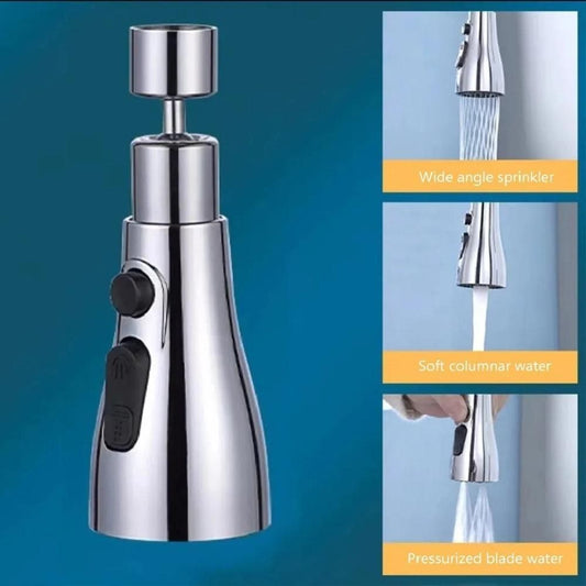 3-Mode Stainless Steel Sink Faucet