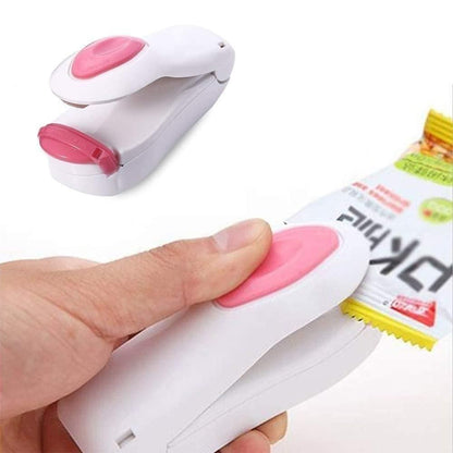 Mini Portable Heat Sealer for Food & Snack Bags (Multicolour)