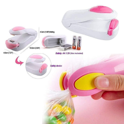 Mini Portable Heat Sealer for Food & Snack Bags (Multicolour)